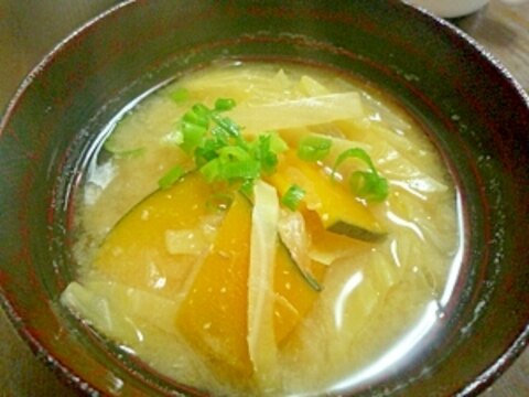 お味噌汁~玉ねぎ・キャベツ・かぼちゃ~
